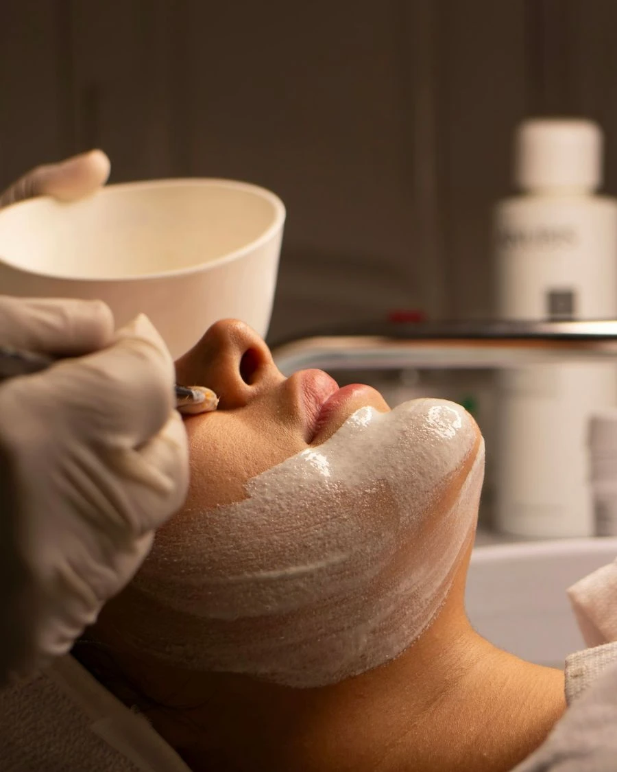 Patient receiving advanced cosmetology and laser skin care treatment at Murlidhar Skin Clinics