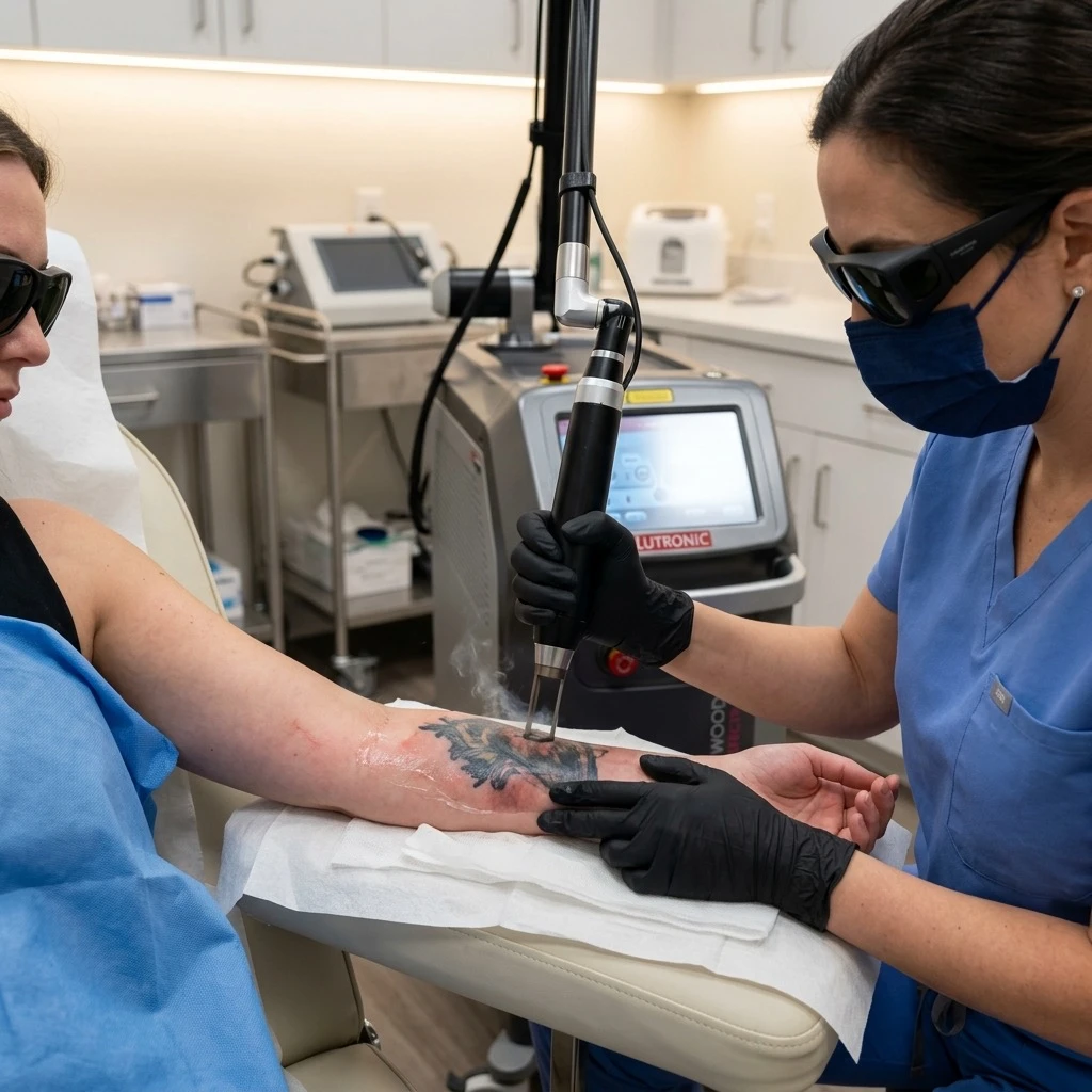 Advanced laser tattoo removal treatment at Murlidhar Skin Clinics